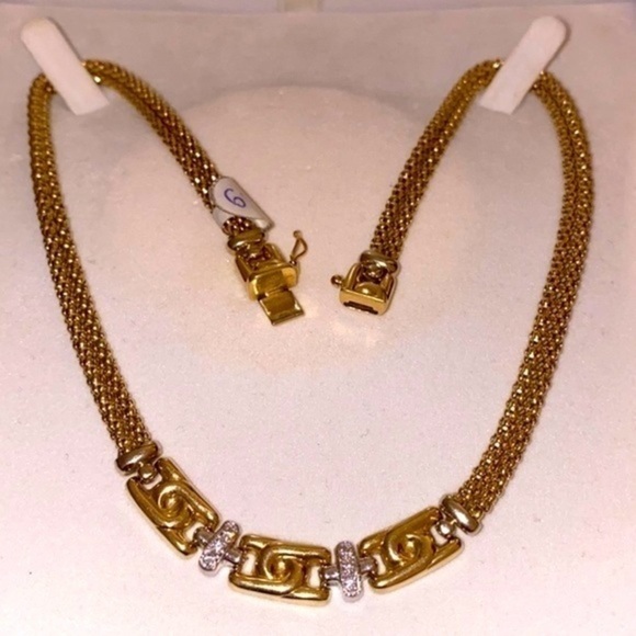 - Gold beautiful Necklace very elegant 14k Italian gold catalog design - Picture 8 of 13